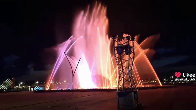 фонтан в Притяжении, опресовка.