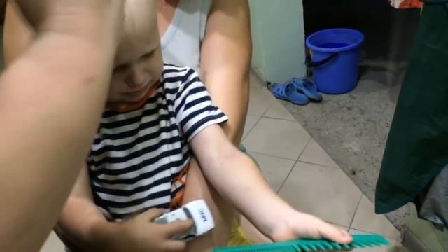 Стрижка ребёнка в 2 года. Хорошо постригли. смотреть онлайн