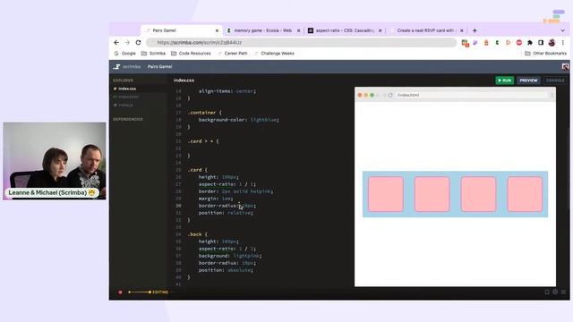 Help us code a memory game | JavaScript, CSS, HTML смотреть онлайн