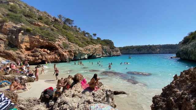 Mallorca MAJORCA | Calo Des Moro BEACH | Spain  4k JULY 2022