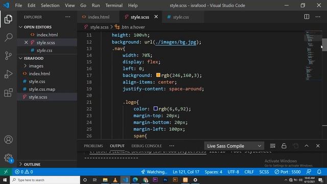 Online food website landing page | HTML & SASS only. смотреть онлайн