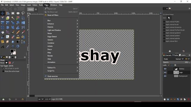 See how I edited this Font Image using GIMP [Graphical Image Manipulation Program] смотреть онлайн