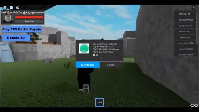 roblox FREE FIRE GAMEPLAY VIDEO смотреть онлайн
