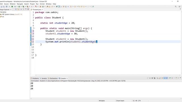 Static Variable: Types of Variables || Video 3 || Java World смотреть онлайн