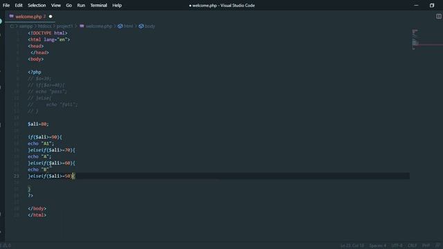 PHP 8 complete | part 8 If / elseif / else and switch | popular sk guide | in hindi | #php смотреть онлайн