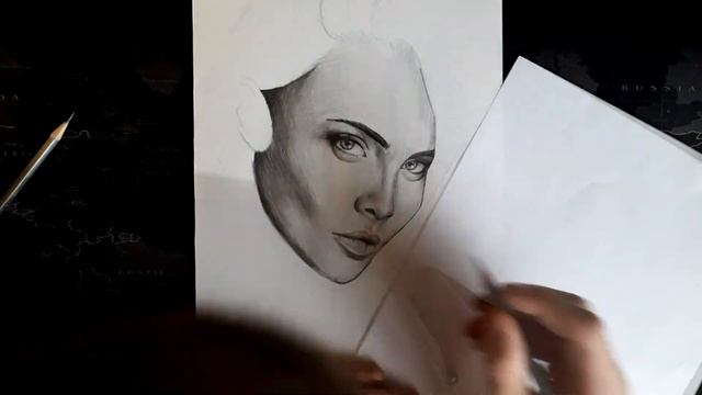 Кара Делевинь портрет карандашом (Cara Delevingne drawing portrait) смотреть онлайн