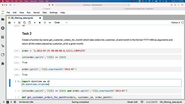 Programming Essentials Python - Manipulating Collections - Filtering Data смотреть онлайн