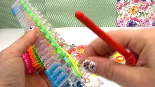 Rainbow Loom wallet easy purse english tutorial - How to make a loom bands purse смотреть онлайн