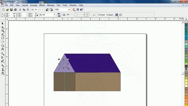 CorelDraw Graphics 3 Design a 3d Hut | Lunar Computer College смотреть онлайн
