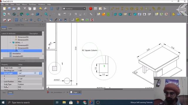006 - All about Annotations | TechDraw for BIM in FreeCAD | Full Course смотреть онлайн