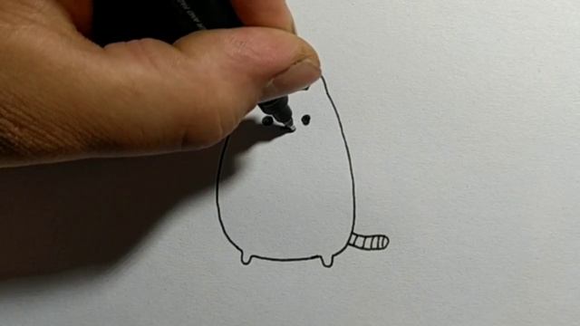 How to draw a fat cat #drawing for kids смотреть онлайн