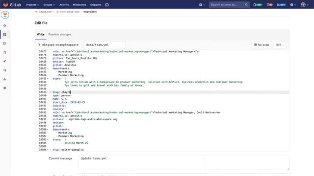 Add self to GitLab Team Page смотреть онлайн