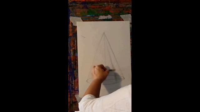 Видеоурок "Рисуем конус" смотреть онлайн