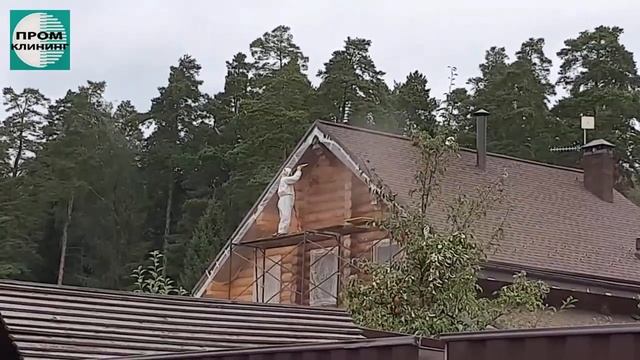 Процесс абразивоструйной шлифовки сруба смотреть онлайн