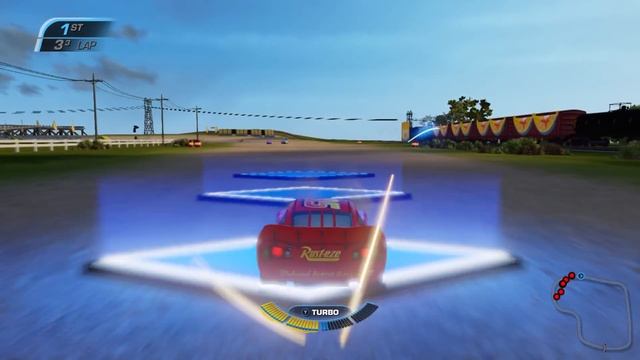 Lightning McQueen Races Doc Hudson Legends! Cars 3 Driven To Win смотреть онлайн