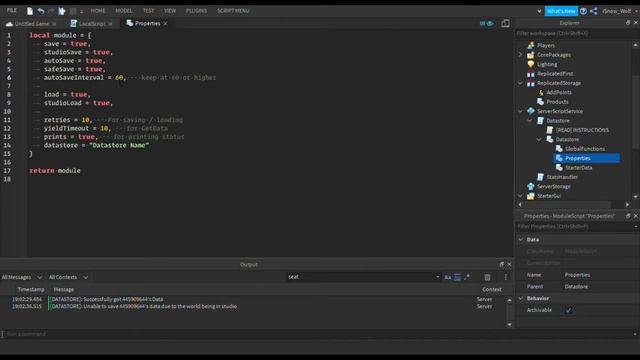 HOW TO MAKE A DATASTORE FOR YOUR STATS IN ROBLOX STUDIO смотреть онлайн