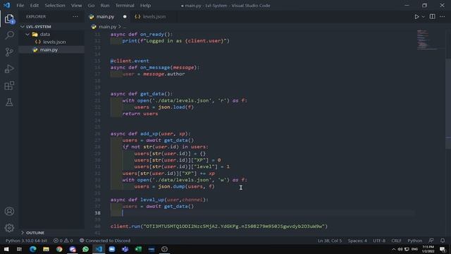برمجة بوت نظام لفل | Discord.py بالعربي | Levels System | Narox смотреть онлайн