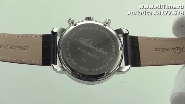 Мужские наручные швейцарские часы Adriatica A8177.52B3CH смотреть онлайн