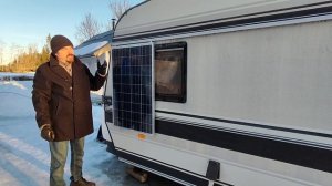 Крепление солнечной панели на кемпер.