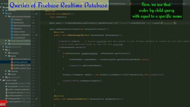 Firebase Realtime Database Queries and Listeners смотреть онлайн