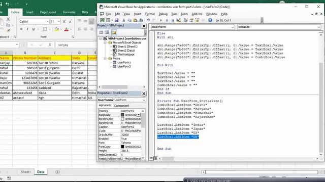 listbox in userform excel vba. difference between combobox and listbox смотреть онлайн