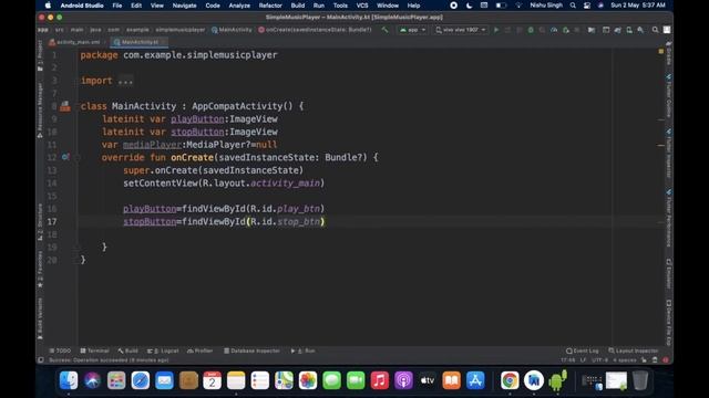 How to Create Simple Music Player in Android Studio|| Music Player|| Music player app in kotlin смотреть онлайн