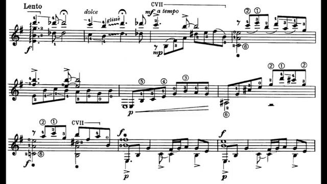 Astor Piazzolla: Cinco Piezas for Guitar: I. Campero (Score video) смотреть онлайн