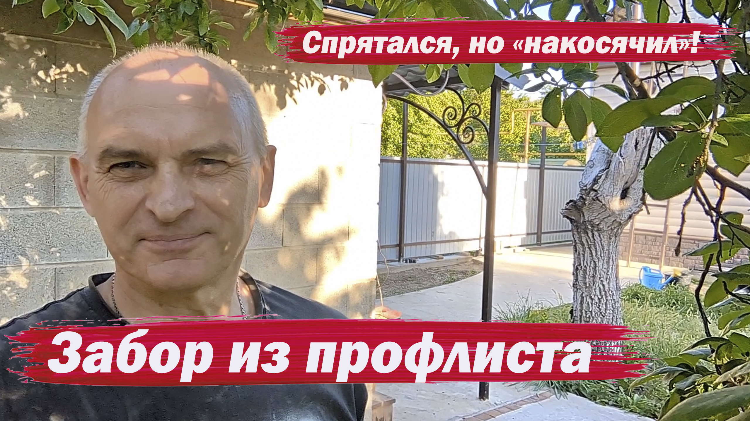 Забор из профлиста смотреть онлайн