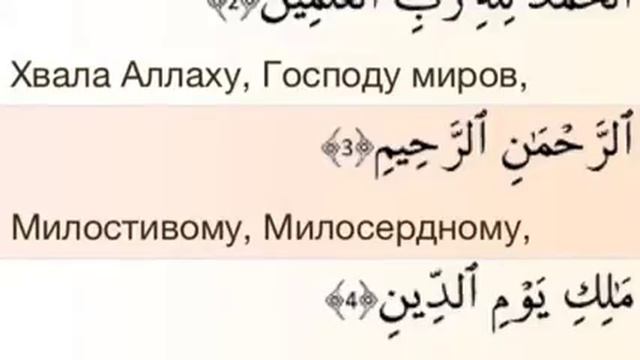 Фатиха с переводом