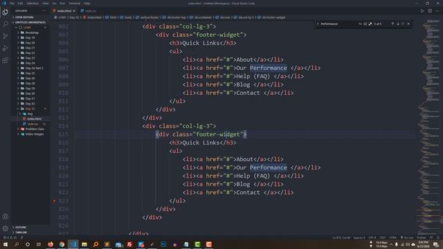 Day - 33, Part-8 || Blog & Footer Section | Creating a full website from a ThemeForest template... смотреть онлайн