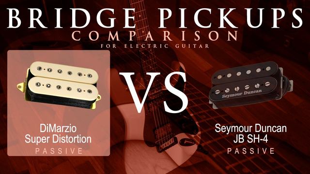 DiMarzio SUPER DISTORTION vs Seymour Duncan JB SH-4 - Passive Bridge Guitar Pickup Comparison Demo смотреть онлайн