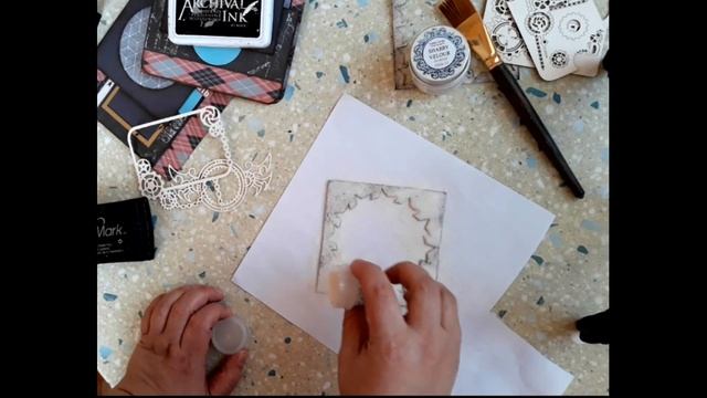 Фактурный декор для мужских работ | Мастер класс | Скрапбукинг