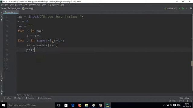 3: Python Program to Check if a String is a Palindrome or Not and reverse of string in python(Hindi смотреть онлайн