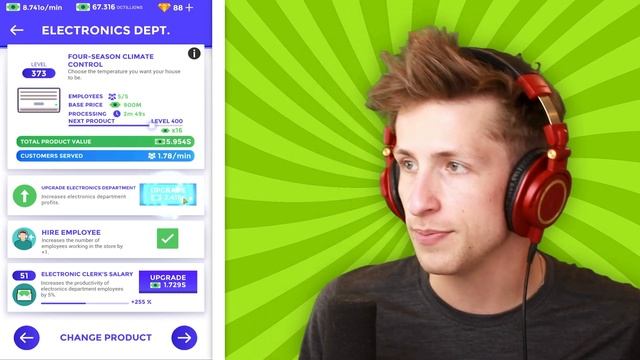 $2,500,000,000,000,000,000,000,000 Ear Rings... (Idle Supermarket Tycoon) смотреть онлайн