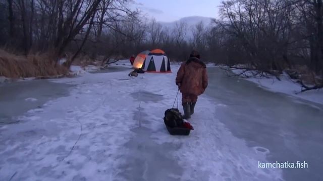Рыбалка на Камчатке.Ловля корюшки малоротой смотреть онлайн
