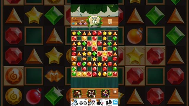 Jewels Jungle ? - Jewels & Gems Match 3 Puzzle 2020 Level 31 ⭐⭐⭐ no Booster ? Android Gameplay ✅ смотреть онлайн