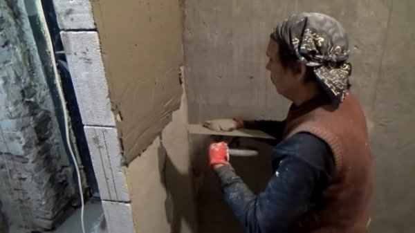 Штукатурка KNAUF UNTERPUTZ.  Старый фонд.