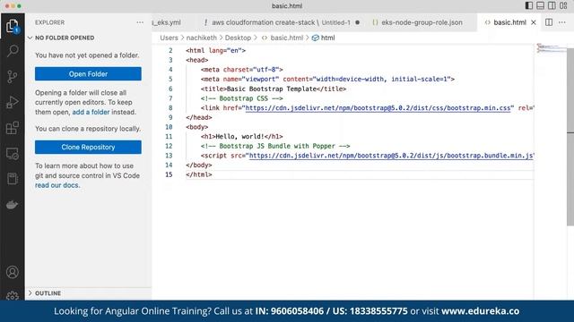 Styling An Angular Application With Bootstrap | Angular Training | Edureka Live смотреть онлайн
