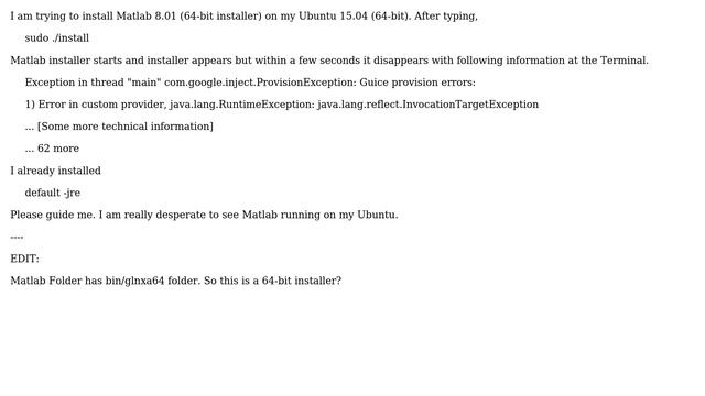 Ubuntu: Matlab Installer disappearing abruptly смотреть онлайн