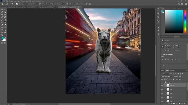 Speed art | "City Tiger" смотреть онлайн