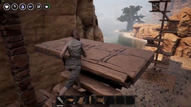 Conan Exiles - How to Build Tall Spiral Staircases смотреть онлайн