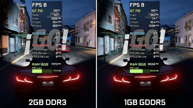GT 710 DDR3 2GB vs GDDR5 1GB - Test in 6 Games смотреть онлайн