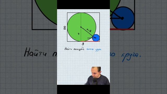 Круги, квадрат, Пифагор и алгебра в одном видео. #математика #геометрия #алгебра #пифагор #площадь смотреть онлайн