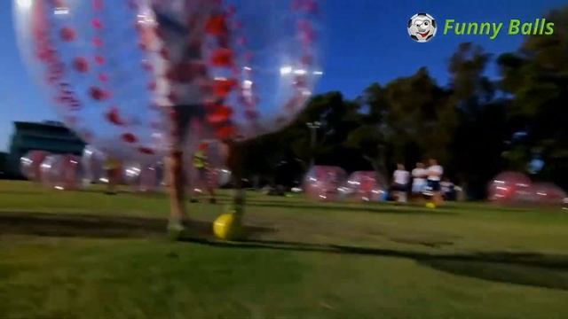 Крутейшая игра - бампербол, игра в шарах смотреть онлайн