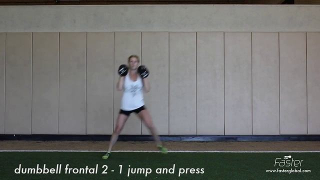 dumbbell frontal 2 1 jump and press смотреть онлайн