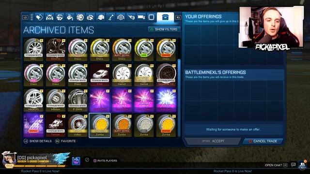 IT IS BACK WITH A TWIST... | New Archive Blind Trading With Fans in Rocket League! смотреть онлайн