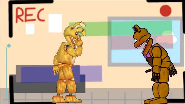 Фиолетовый Человек умирающий в костюме Спрингбонни animation. смотреть онлайн