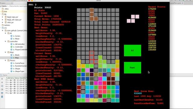 Tetris With AI смотреть онлайн