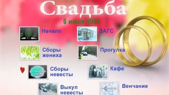 DVD меню Свадьба 1 смотреть онлайн