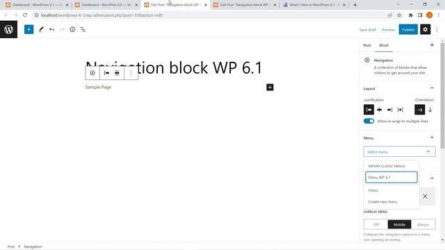 Navigation Block in WordPress 6.1 | Menus in Sidebar | Import Classic Menus | Blogging Unplugged смотреть онлайн